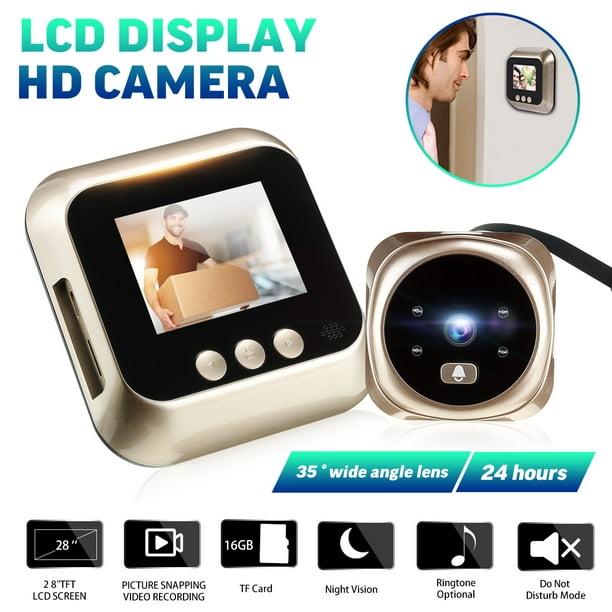 Door Viewer Video Doorbell 2.4/4.3" TFT LCD HD Camera Outdoor IR Night View 